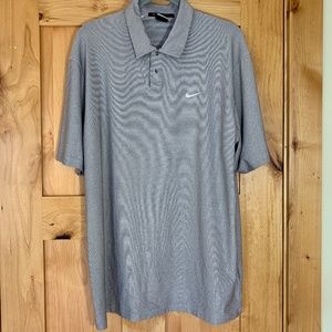 Nike Tiger Woods Collection Mini Stripe Golf Polo